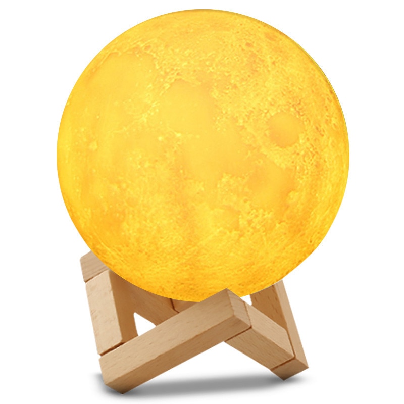 880ML USB Aroma Diffuser Ultrasonic Essential Oil Air Humidifier 3D Moon Lamp Night Light Cool Mist Purifier