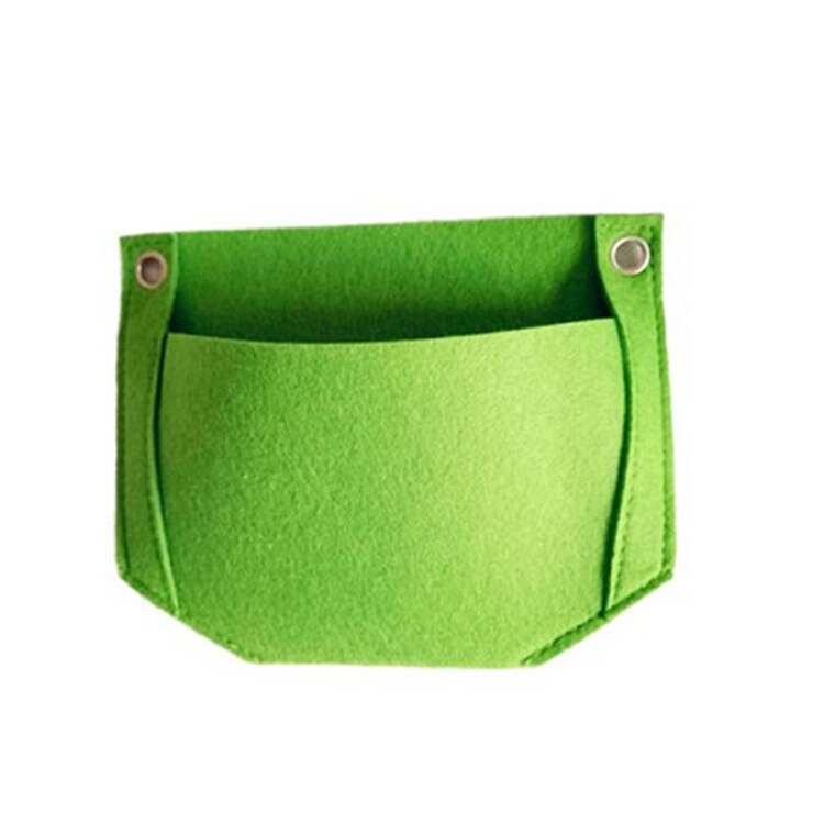 1 Uds colgante de pared plantar bolsas bolsillos bolsas de crecimiento jardín Vertical macetero vegetales vida Bonsai bolsa flor casa jardín: Green