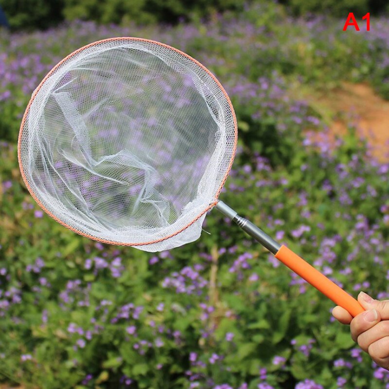 Kids Anti Slip Grip Perfect Telescopische Vlinder Netto Uitschuifbare 34 Inches Voor Catching Bugs Insect Kleurrijke Vissen Speelgoed 1Pc: A