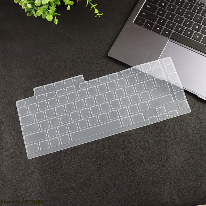 For ASUS ROG Strix G15 G513 G513X G513Q G513QR G513QM G513QY 15 15.6 inch Silicone Laptop Keyboard Cover Protector Skin Case: Clear