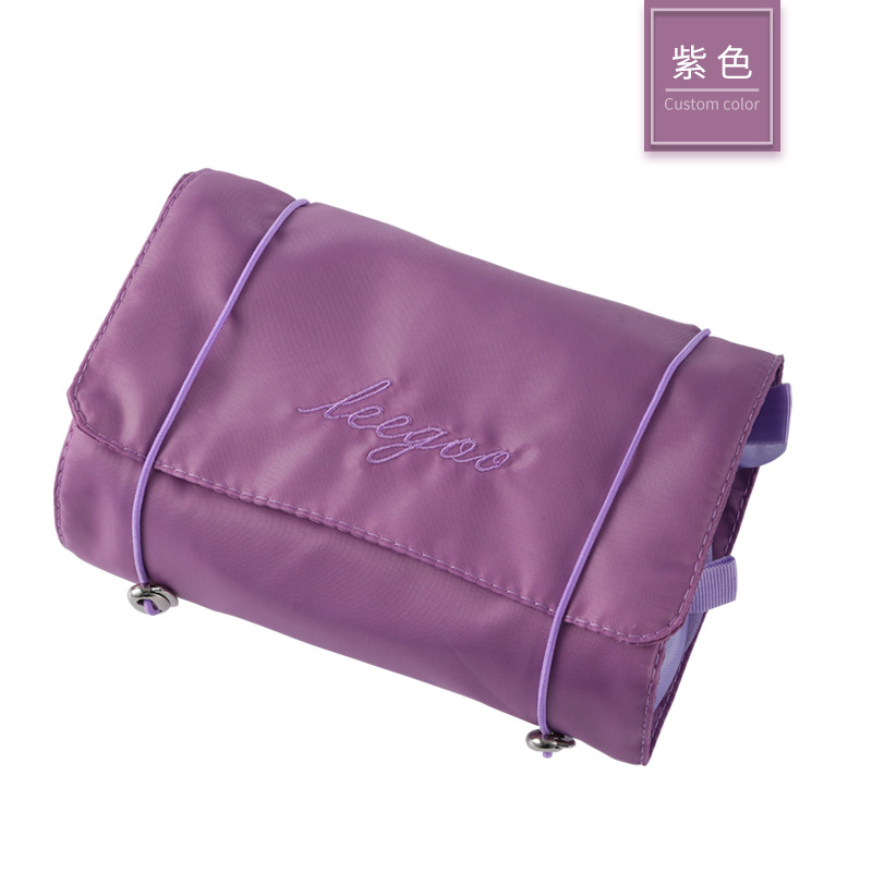 4 In 1 Detachable Makeup Bag Women Zipper Mesh Large Capacity Cosmetics Pouch Foldable Portable Travel Wash Storage Bag: Clear