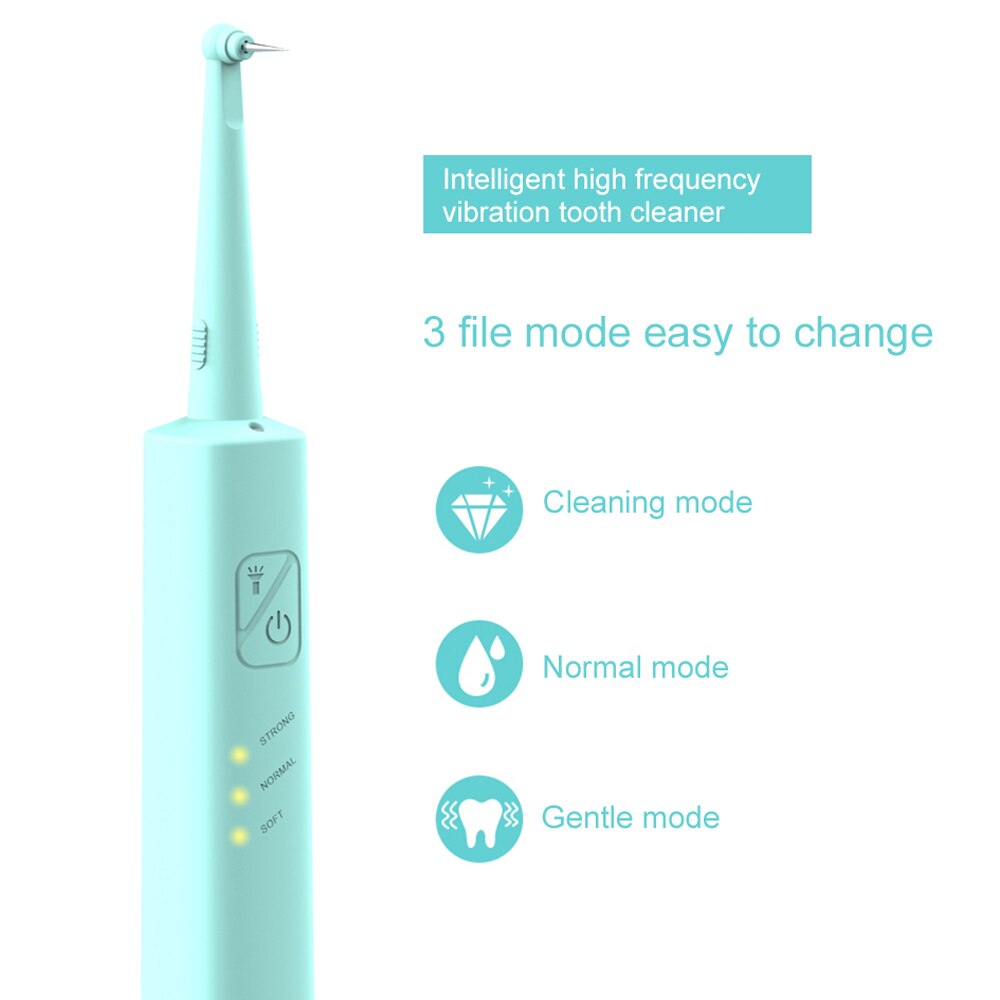 Ultra Sonic Sonic Tandheelkundige Scaler Tand Calculus Remover Cleaner Tand Vlekken Tandsteen Verwijderen Tool Tanden Whitening Kit Met Led Licht