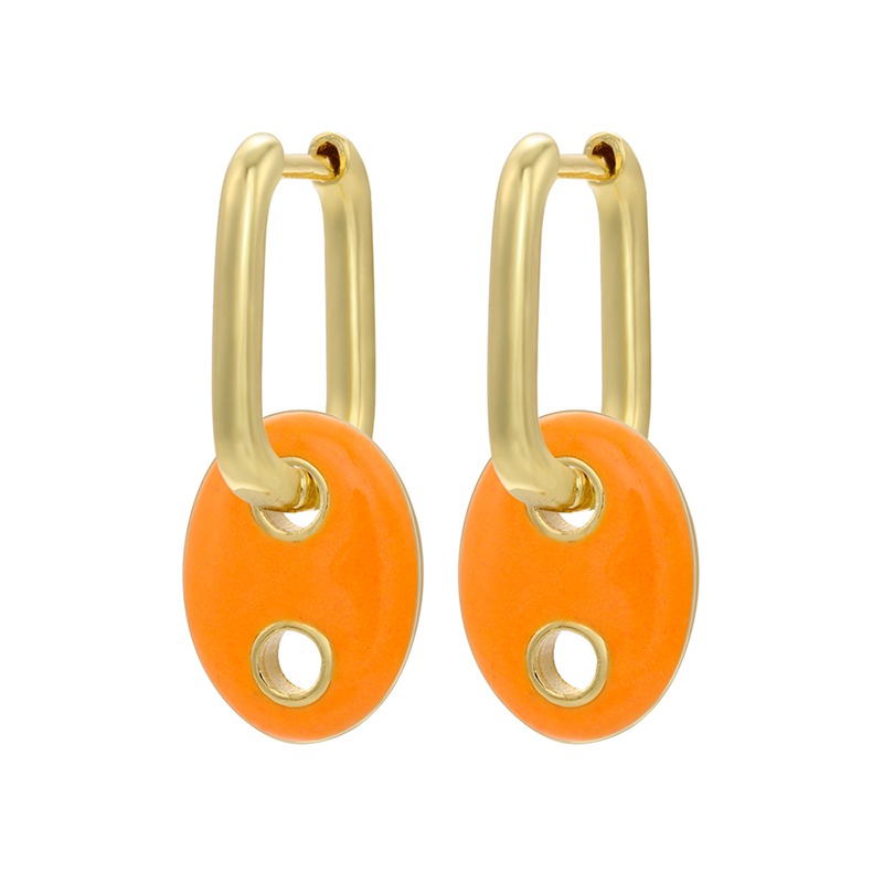 Zhukou Emaille Varken Neus Hoop Oorbellen Zomer Rijke Olieverfschilderij Kleur Vrouwen Kleine Hoepel Oorbellen Sieraden VE385