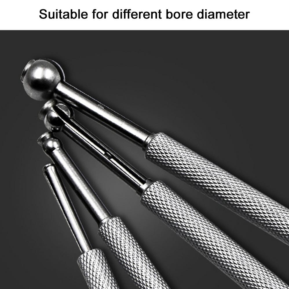 4pcs 3-13mm Full Ball Small Hole Gage Range Telescoping Bore Gauge Inner Diameter Gauge Telescopic Gauge Measuring Gauge