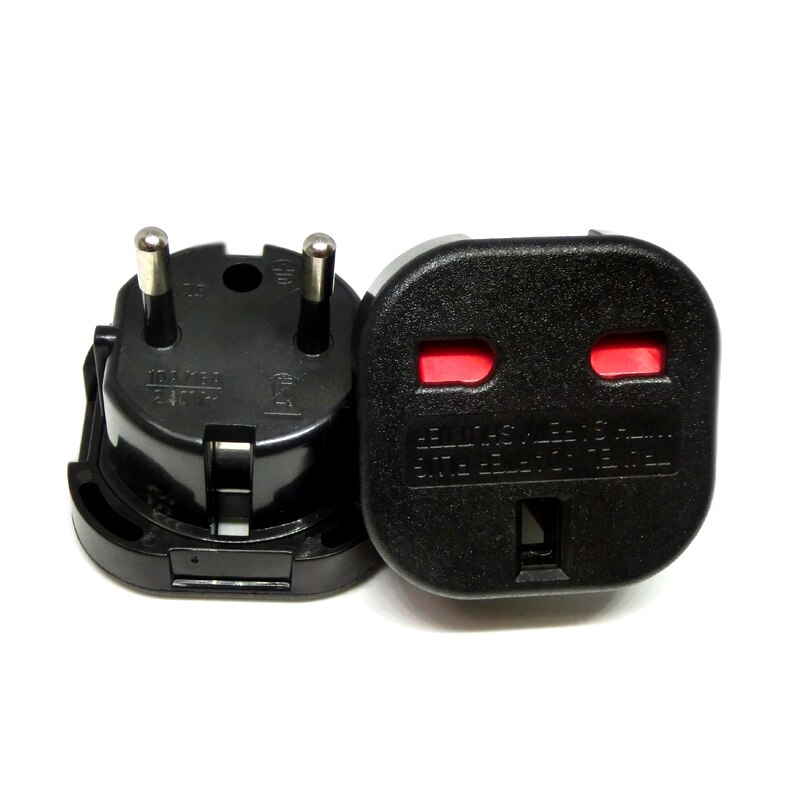 UK TO EU EUROPE Adapter Unversal travel Charger Plug Converter Wall Plug Socket 2 Pin 240V
