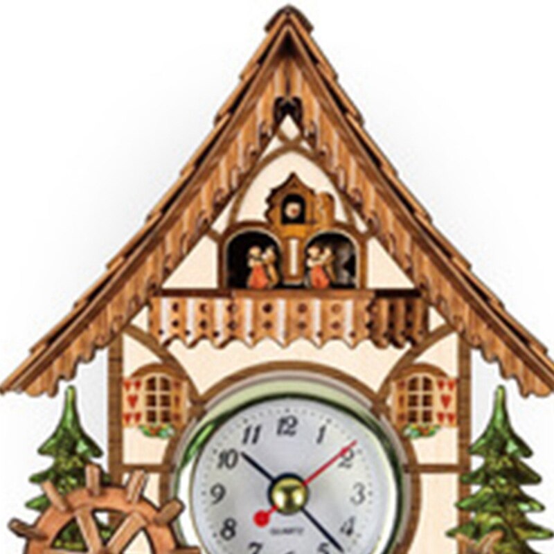 Cuckoo Wall Clock Cuckoo Timekeeping Alarm Clock Retro Clock Wooden Living Room Clock Home