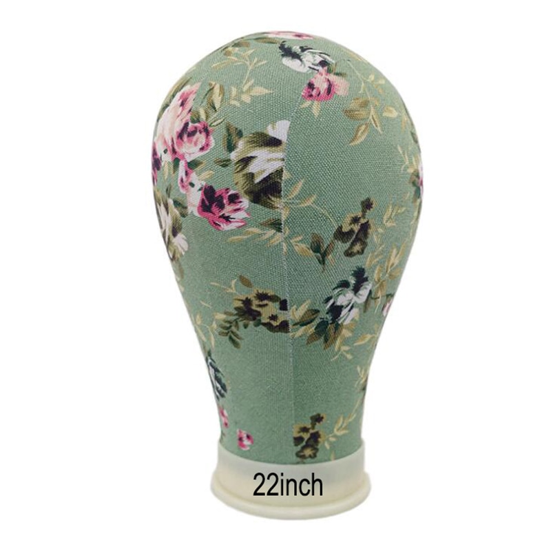 21/22 &quot; /23 &quot; pink lærred blok hoved træning mannequin hoved poly manikin hoved paryk stativ paryk hoved stativ