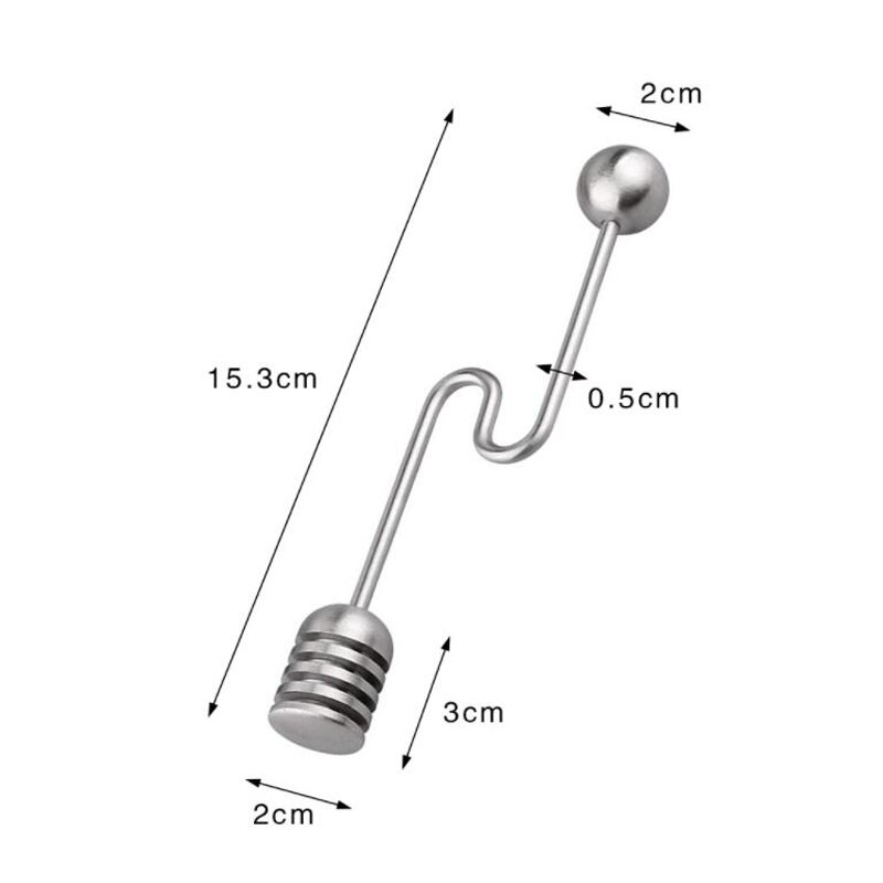 304 Rvs Honing Stirrer Gebogen En Rechte Handvat M... – Grandado