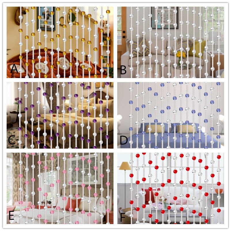 Crystal Glass Bead Curtain Luxury Living Room Bedroom Window Door Wedding Decor crystal glass bead curtain/#