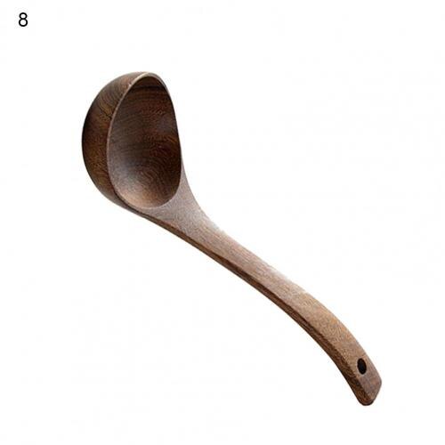 Rice Paddle Wood Rice Cooking Spoon Wide Application Easy to Use Unique Deepen Structure Rice Serving Spoon: 8