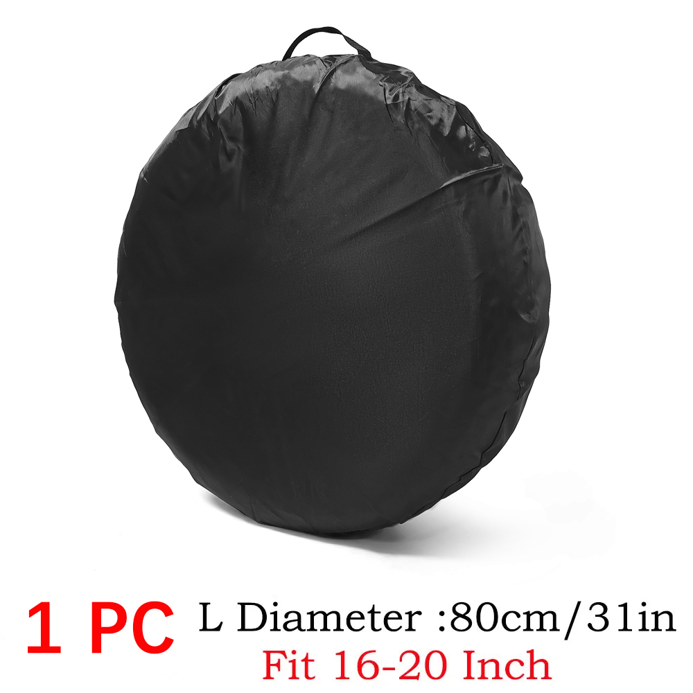 1/2/4Stck Auto Reserverad Abdeckung Polyester Auto Auto Rad Reifen Abdeckung Schutz Fahrzeug Reifen Rad Abdeckungen zubehör Staubdicht: dunkel Grau