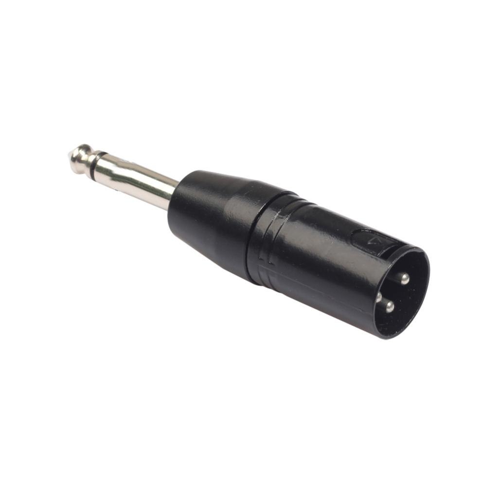 3 Pin XLR Male to 6.35mm Male Mono Jack Lead Adapter Microphone