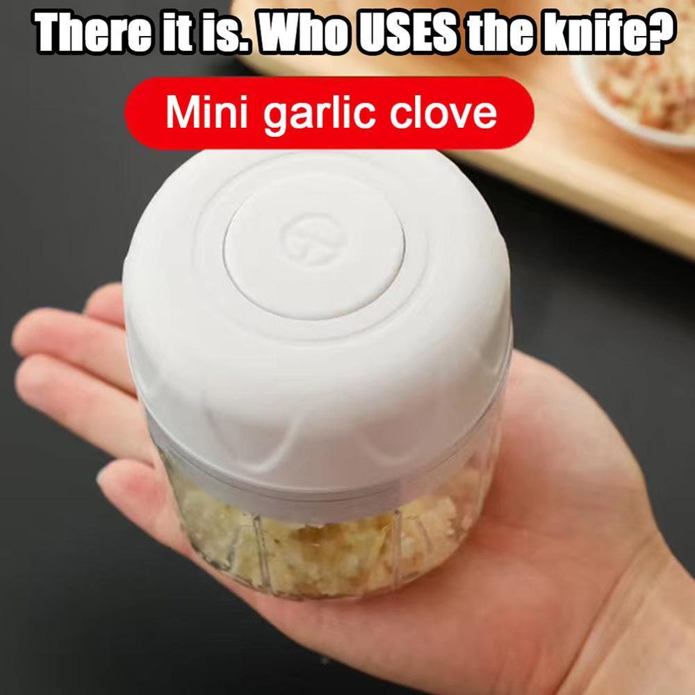 Multifunction Household Mini Food Chopper Wireless Electric Vegetable Processor Kitchen Press Tool Garlic Food Mincer Grind A5T0