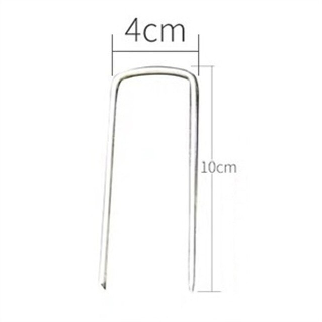 10 stück metall-erdanker in u-form für zelte, pavillons, campingplanen, haken (10 x 15 x 20 cm cm), bodennägel, outdoor-camping-zeltausrüstung: 10cm
