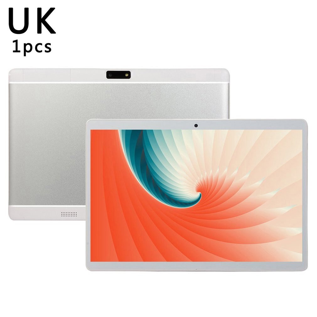 de 10 pulgadas Tablet PC 1GB de RAM 16GB ROM Android 8,0 WiFi Dual SIM tarjetas 3G tabletas ligero: Silver UK