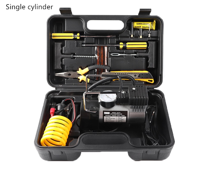 Automobile Cylinder Gas Pump 150W Pump Automotive Air Pump Power Toolbox Pump Car Air Compressor 12v Car Tire Inflator Pump