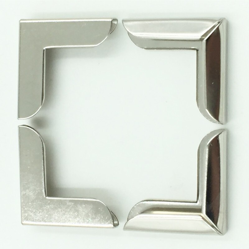 Silver Tone Hoek Menu &#39;S Albums Mappen Metalen Hoeken Scrapbook Decoratieve Hardware Boek Protectors 28X20Mm, 100 Stks/partij