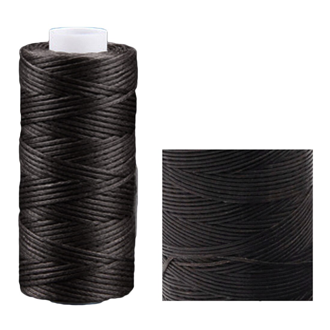 50 m/Roll Handgemaakte Platte Gewaxte Sew Wax Lijn Draad Koord Naaien Craft Tool Hand Stiksels voor DIY Leer: 06