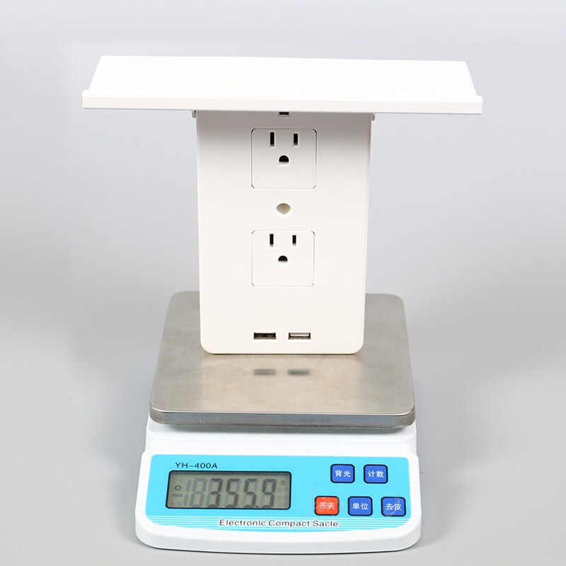 American home tray bracket socket 1 to 6 port US power socket plus 2*2.1A USB ports output conversion shelf power socket