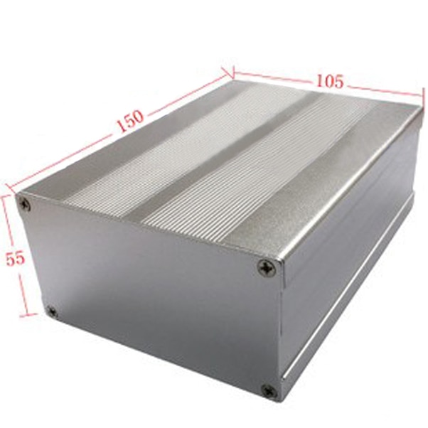 Aluminium Box Behuizing Desktop Diy 55Mm (2.16 &quot;)(H)X105mm(4.14&quot;)(W)X150mm(5.91 &quot;)(L)