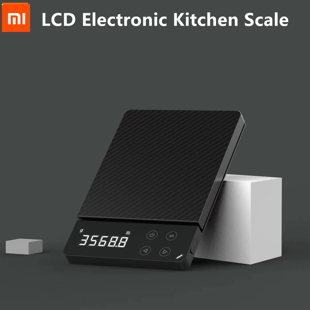 Xiaomi ATuMan DUKA ES1 0-3KG gospodarstwa domowego LCD cyfrowy elektroniczny waga waga akumulator żywności kuchnia pieczenia wagi kuchenne