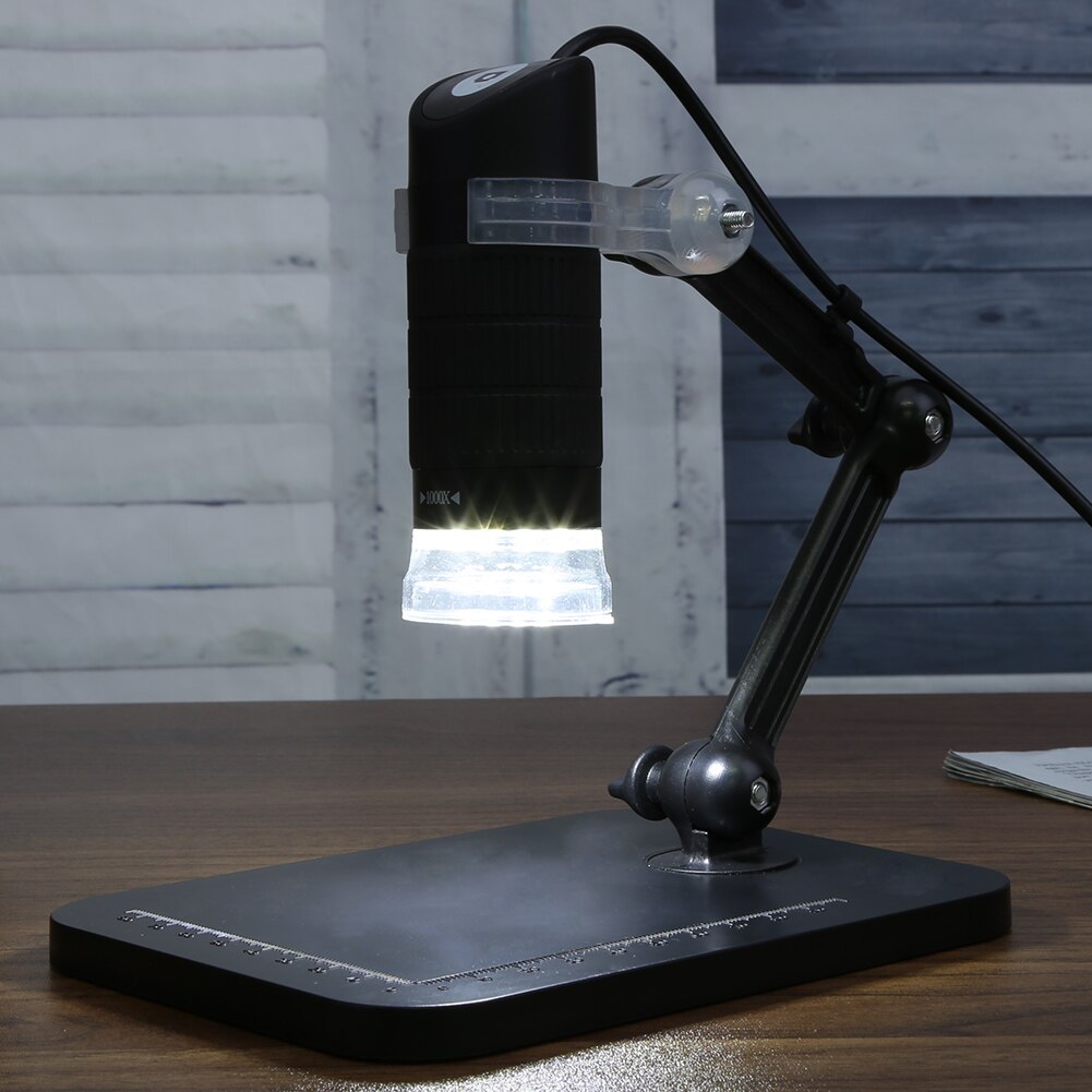 USB Digital Microscope 5MP 1000X Electronic Endoscope Magnifier Zoom Camera with 8 LED Adjustable Brightness Uniform Soft Light