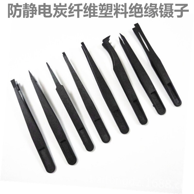 UANME 8 sztuk/zestaw antystatyczne szczypce z tworzywa sztucznego odporne na ciepło ESD bezpieczne narzędzie robić otwierania zestawy robić telefonów komórkowych tabletki zestaw narzędzi robić naprawy