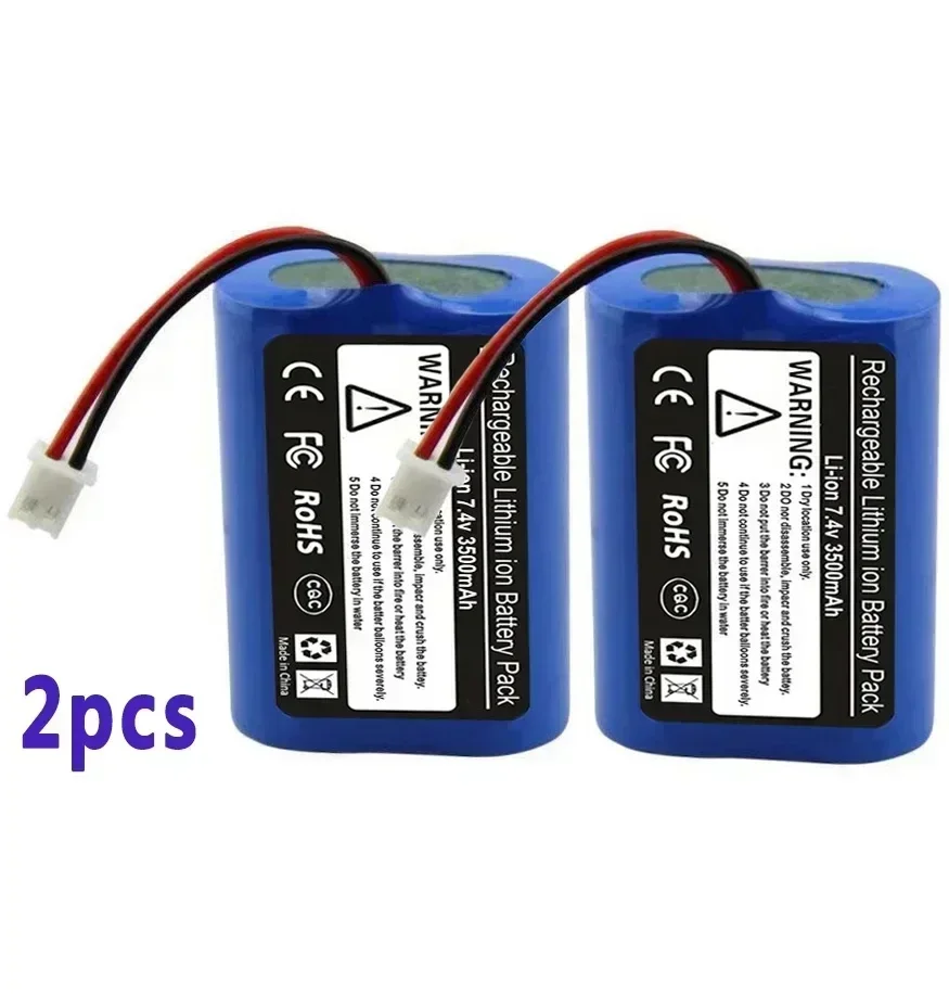 100% nieuw. Oplaadbare lithiumbatterijversterker, 7,4 V, 3500 MAH, voeding speelgoedaccessoires, beton versterkt, 2s1p,: Blauw