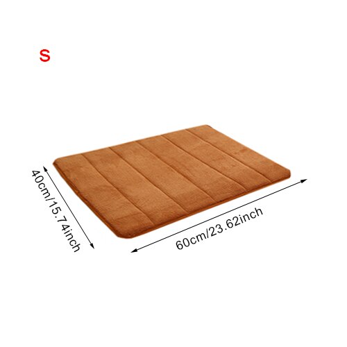 Wasser Absorption Teppich Schlecht matt Schlecht Teppich zottelig Speicher Schaum Tür Boden matt küche Wc Nicht-Unterhose Zubehör Produkte: hell Braun  S