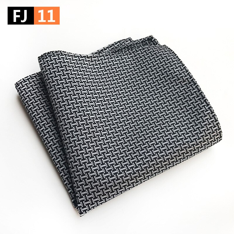 Män prickig näsduk paisley blomma ficka rutor kostym halsduk siden vuxen servett herr ficka fyrkantig siden näsduk: Fj11