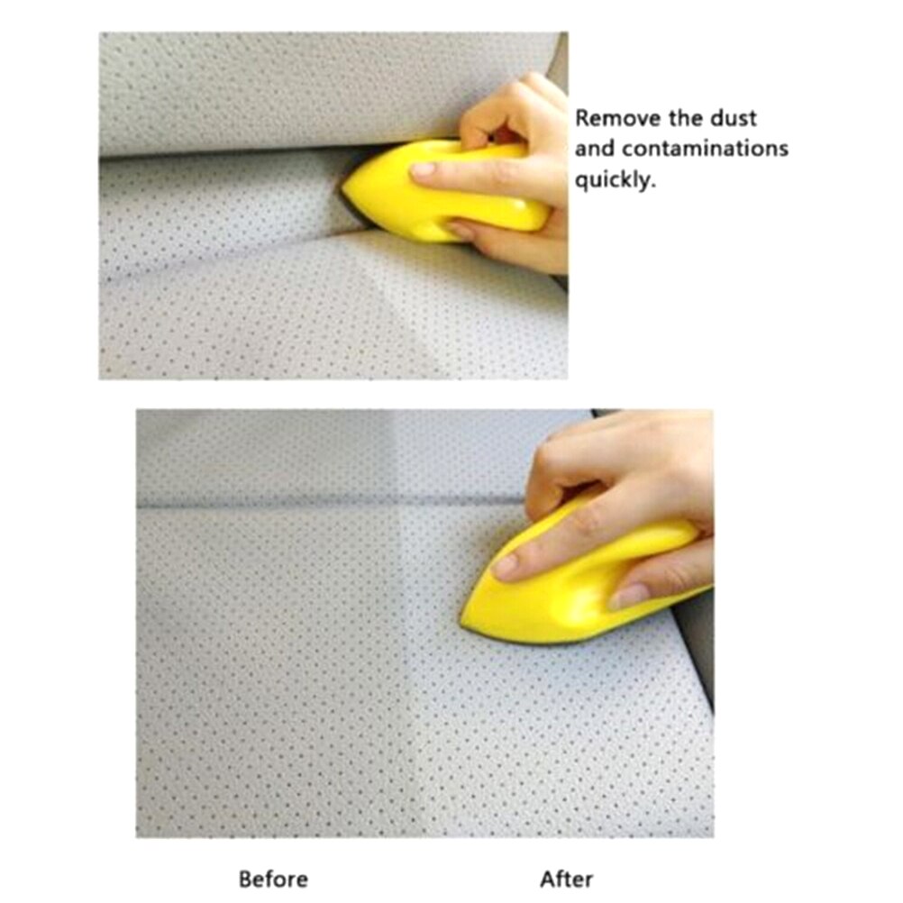 Cleaning Brush Car Felt Washing Tool for Car Leather Seat Auto Care Detailing Car-styling Interior Accessories with Handle