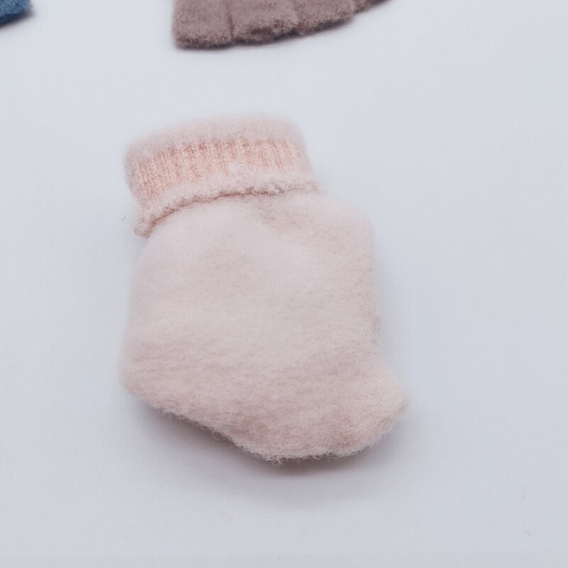 63-7T niños bebé invierno hermosa dibujos animados versátil algodón medio dedo guantes