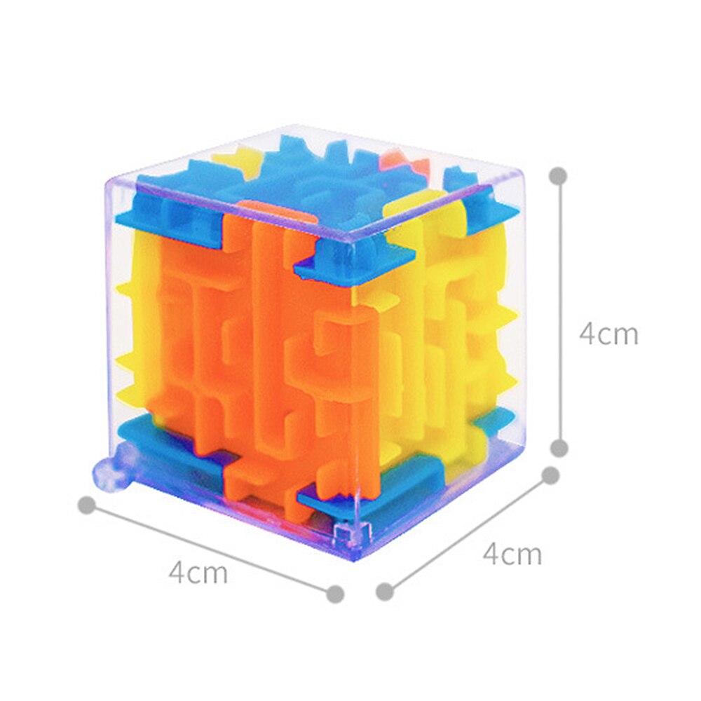 3D Mini Doolhof Magische Kubus Puzzel Speed Cube Labyrint Rollende Bal Speelgoed Puzzel Game Cubos Magicos Leren Speelgoed Voor Kinderen