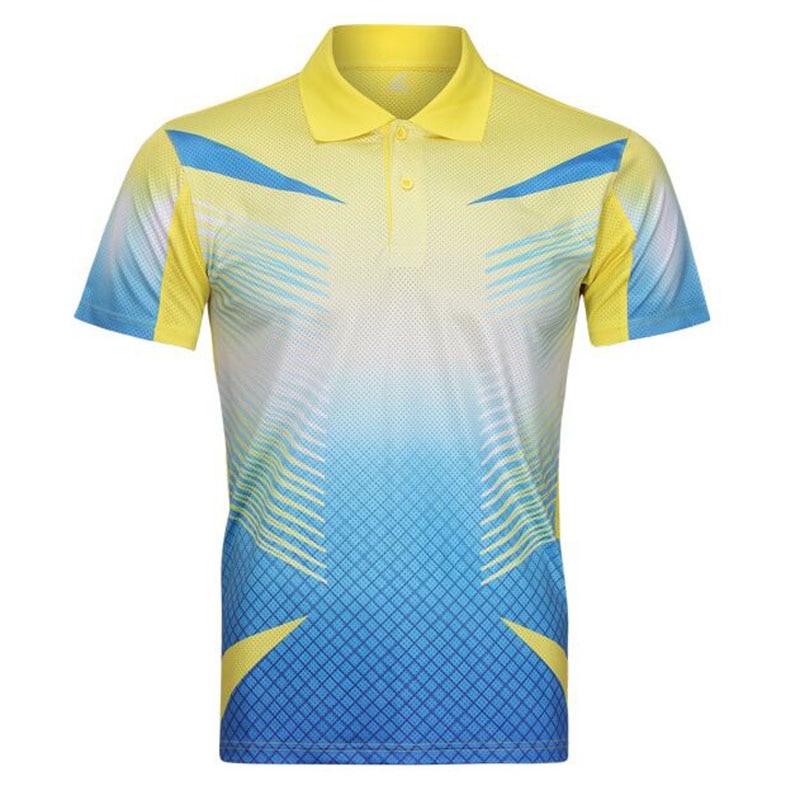 Camiseta de manga de tenis masculino, camiseta de bádminton, ropa de Tenis de mesa, camisetas de entrenamiento, Camiseta deportiva de tenis de mesa, zumba de Tenis de Mujer