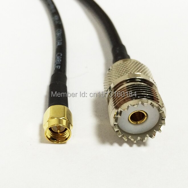Modem Coaxial Cable SMA Male Plug Connector Switch UHF Female Jack Connector RG58 Cable 50CM 20" Adapter