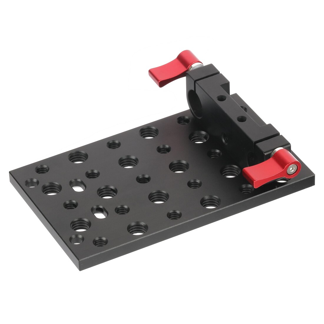 Riel de sujeción de varilla para cámara Raiblock Dovetail, placa fácil de 19mm y 15mm, montaje de queso, cambio rápido, 1/4, 3/8: Plate w 15mm clamp