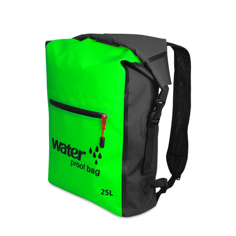 25L Outdoor Waterproof Bag dry bag Roll Top Floating Backpack for Kayaking Rafting Boating River Trekking accessiores: green