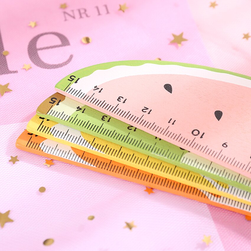 Fruit Ruler Plastic Fresh Fruit Ruler 15cm Drawing Ruler Strai... – Grandado