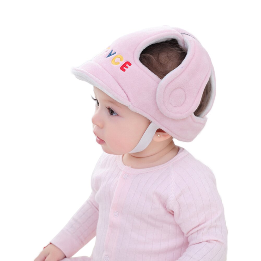 Baby Anti-Collision Hat Safety Cap Head Protection Adjustable Learning to Walk -OPK: Pink