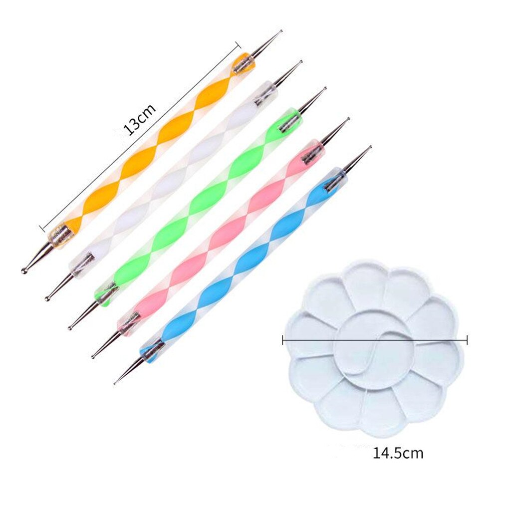 20Pcs Mandala Puntjes Gereedschap Kit Palet Rock Steen Schilderen Gereedschap Set Canvas Diy