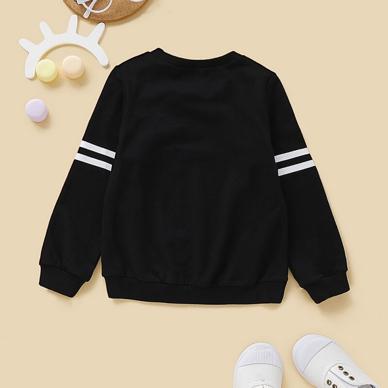 Children T-Shirts for Girls Baby Clothes Autumn Winter Boys Sweatshirt Kids Long Sleeve Letter Printed Tops