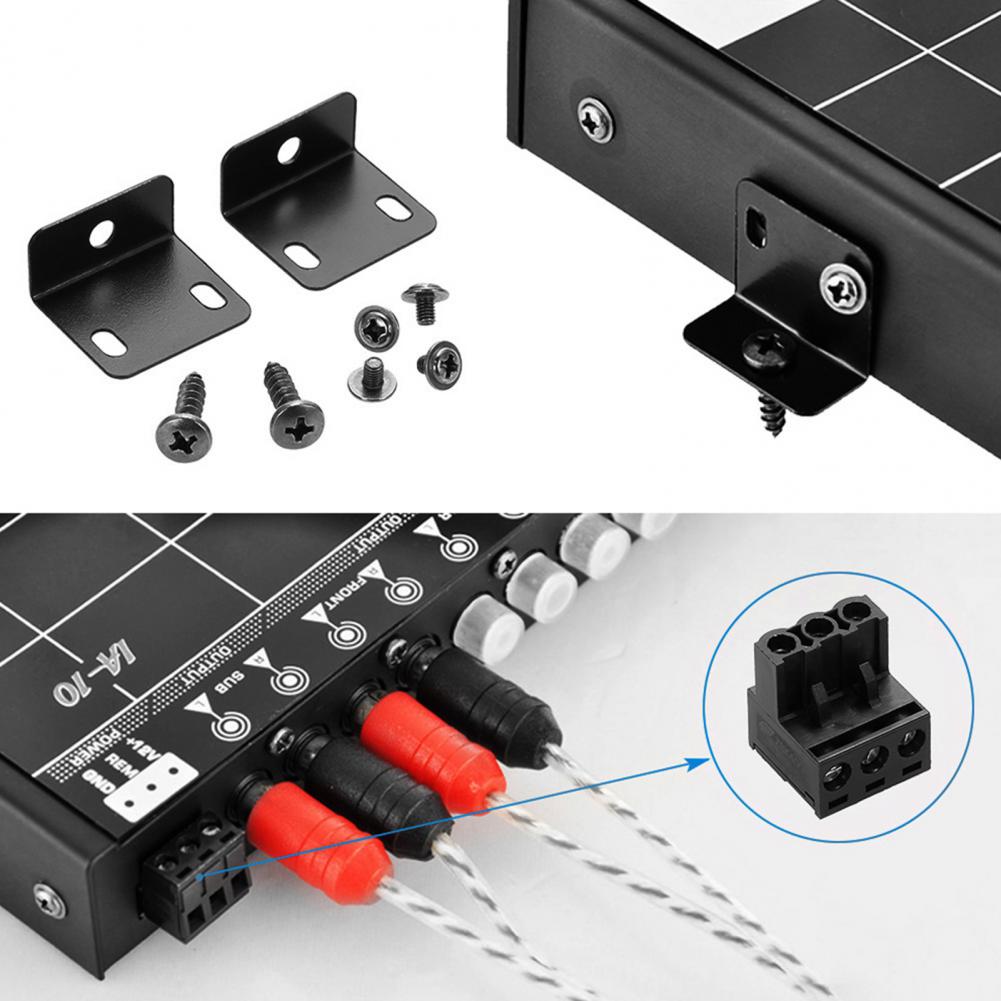 directe 40 Égaliseur Audio universel, haute sensibilité, noir, 7 bandes, processeur numérique stéréo croisé pour automobile