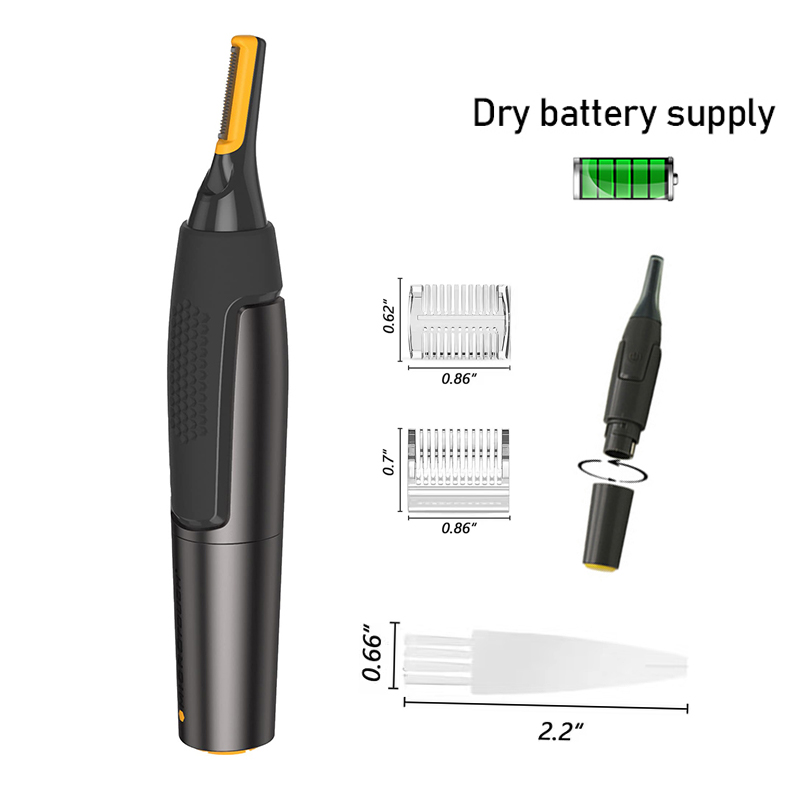Ultradunne precisietrimmer Elektrische neushaartrimmer Mini draagbare oortrimmer voor mannen Neushaarscheerapparaat Waterdicht Veilig schoon: Goud