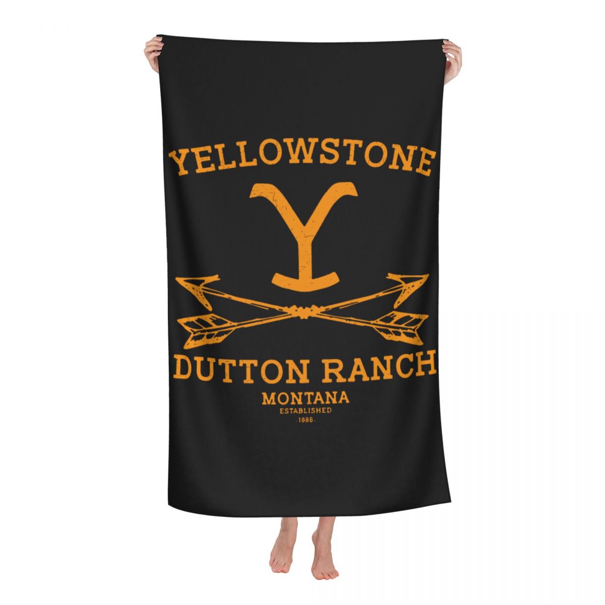 Yellowstone Grote Badhanddoek Snel Droog Strand Sjaal Badhanddoek Voor Zwemmen Badkamer Thuis Unisex, 52in X 32 In: 3