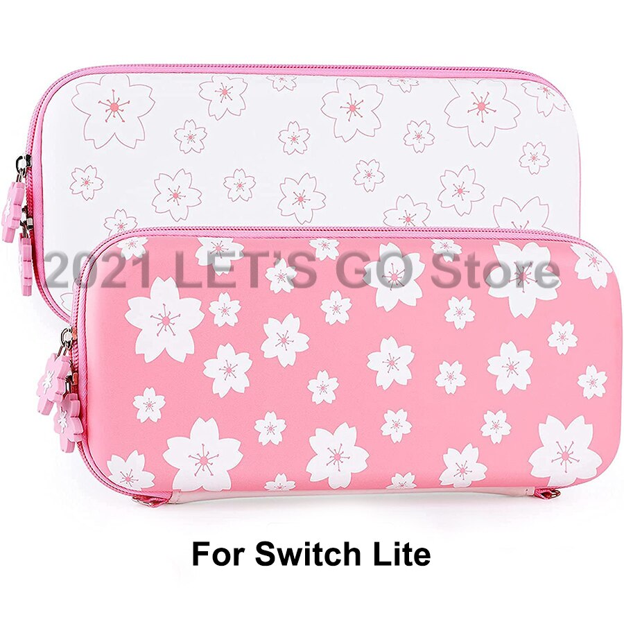 Custodia a tracolla portatile a tracolla Sakura rosa per Nintendo Switch per accessori Console Nintendo Switch / OLED / Lite: Crossbody Sling Bag3