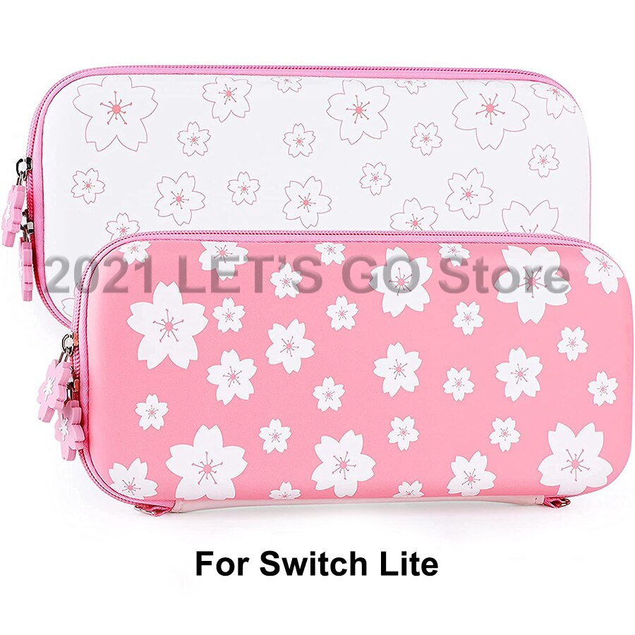 Nintend Schalter Nette Rosa Sakura Schulter Tasche Tragbaren Umhängetasche Schlinge fallen für Nintendo Schalter/OLED/Lite Konsole Zubehör: Crossbody Schlinge Tasche3