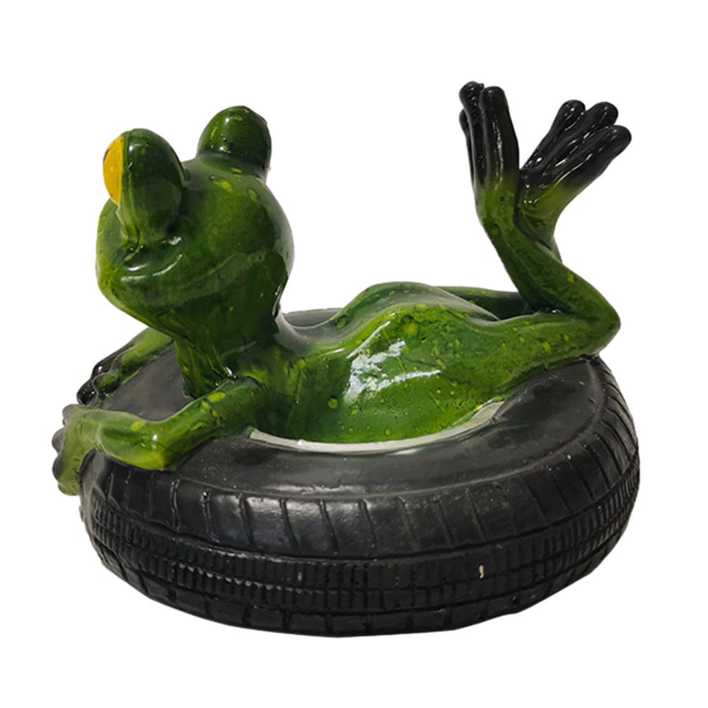 Asinfter Grumpy kikker pad standbeeld lelijk boos buiten tuin tuin kikker decor standbeeld leuke nieuwigheid home office kikker decor sculptuur duurzaam gemakkelijk te gebruiken