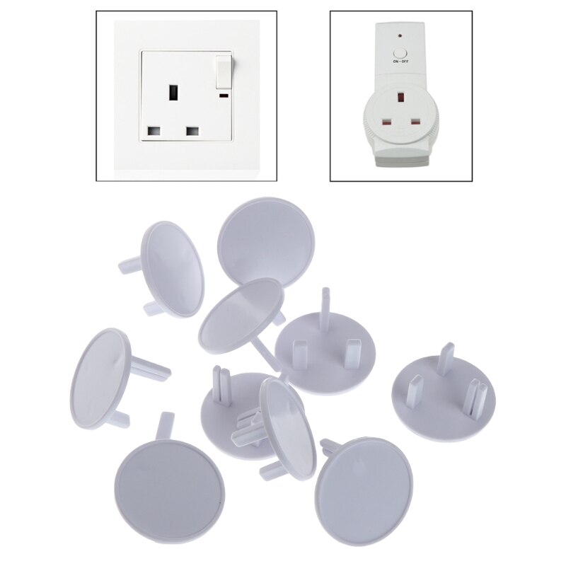 10Pcs Uk Stopcontact Veiligheid Protector Baby Kind Guard Outlet Mains Plug Cover