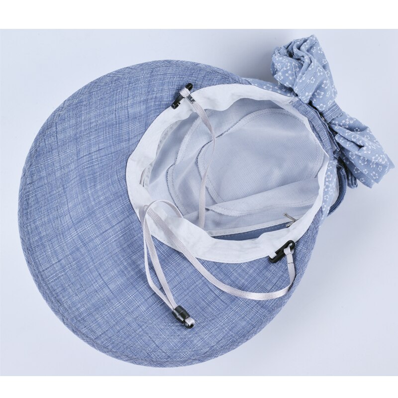 Panie dyskietki kapelusze przeciwsłoneczne dla kobiet lato anty-uv czapka dziewczyna szerokie rondo wiadro kapelusz kobiety składane daszki ochronne chapeu feminino