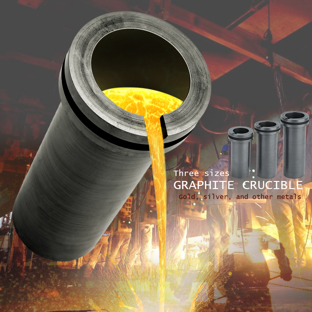 Hohe-reinheit Schmelzen Graphit Tiegel Tasse bilden Schmelz Hohe temperatur Widerstand für Gold Silber Metall Schmelzen Werkzeug1/2 /3KG